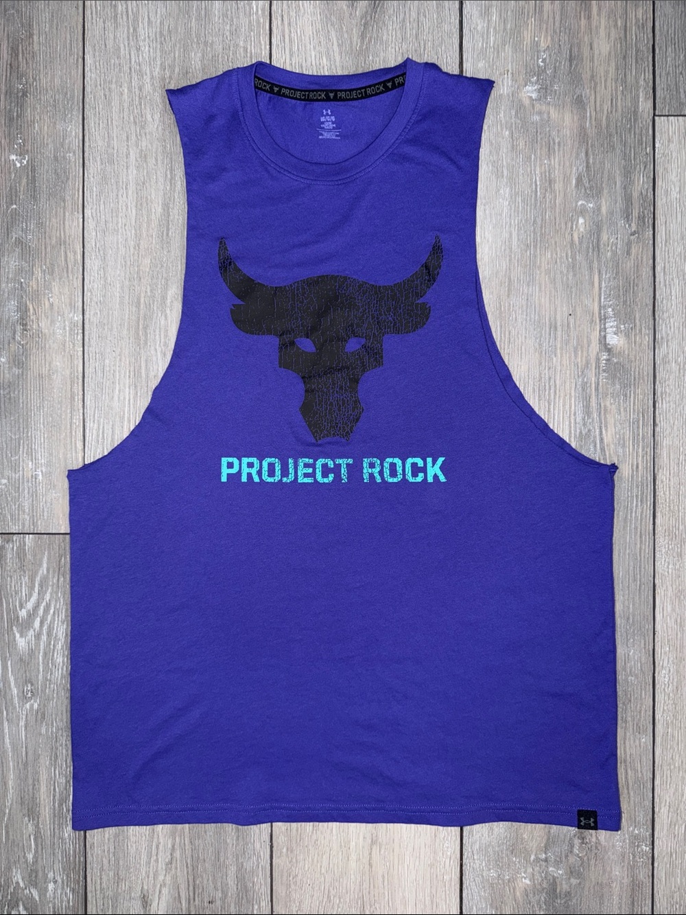 Under Armour Men's Project Rock Blood Sweat Respect Tank Large